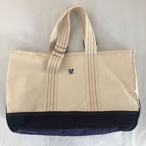 【送料無料】L.L.Bean エルエルビーン Boat and Tote トートバッグ ハンドバッグ キャンバス トリコロール ハンドル キャンバス 帆布