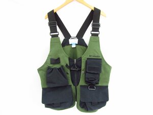 Columbia GREEN PINES VEST コロンビア ベスト グリーン カーキ アウトドア Mサイズ 中古品 ◆100861