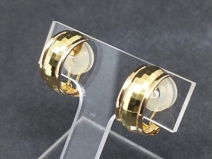 K18 ハーフフープイヤリング カット 1.8g クリップ式 15mm 18K YG 18金 イエローゴールド 店舗受取可