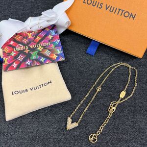 LOUIS VUITTON ルイヴィトン コリエ エセンシャル V ペルル ゴールドカラー ネックレス アクセサリー 箱付き 240505 ◎インボイス対応可◎