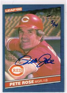 MLB 2013 Leaf Memories 1986 Leaf Buy Back Autograph Pete Rose 5/14 Auto リーフ バイバック 直筆サイン ピート・ローズ