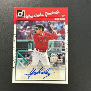 吉田正尚 2023 Donruss Base 直筆サインカード ルーキーカード Masataka Yoshida Rookie Autograph MLBカード