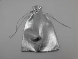 ギフトバッグ　10枚セット　巾着　小物入れ　シルバー　新品　プレゼント　　　＃7