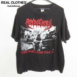 ☆SEPULTURA/セパルトゥラ 90S THIRD WORLD POSSE TOUR 1992 ヴィンテージ/ビンテージ バンドTシャツ M /LPL