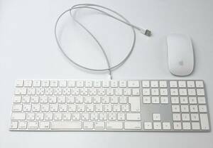 【1円スタート】◆中古品◆　Apple　Magic　Keyboard　アップル　マジックキーボード　A1843　Magic Mouse マジックマウス　A1296