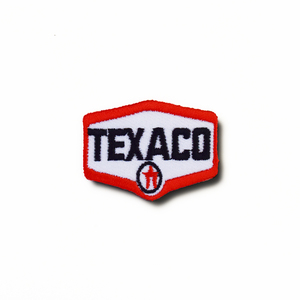 ミニワッペン TEXACO テキサコ (4.2x3.2cm) [MW098] 手芸 パッチワーク アメ雑 アメリカン雑貨 レーシングモーター