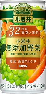 小岩井 無添加野菜 32種の野菜と果実 190g缶 ×30本