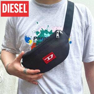 新品 DIESEL ディーゼル ボディバッグ ウエストポーチ ブラック