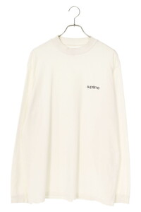 シュプリーム SUPREME 23AW Mock Neck L/S Top サイズ:M クラシックロゴ刺繍モックネック長袖カットソー 中古 OM10