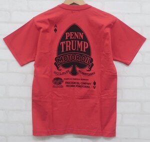 6T5131【クリックポスト対応】 リアルマッコイズ PENN TRUMP MOTOR OIL 半袖Tシャツ THE REAL McCOY