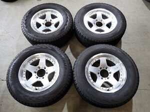 YS11343【送料無料265/65R17】サーフ プラドなどに ヨコハマ 中古スタッドレス ■17×8J 139.7/6H ET22■【個人宅配達不可】