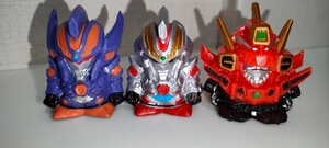 グリッドマン指人形３種（グリッドマン グリッドナイト ダイナゼノン）ウルトラマンショップ限定指人形 ソフビSSSS.GRIDMAN SSSS.DYNAZENON