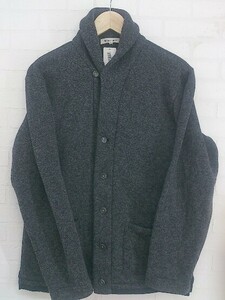 ◇ THE SHOP TK ザショップティーケー 長袖 ニット ジャケット サイズL ダークグレー系 メンズ