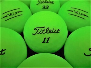 ★良質美品★タイトリスト Titleist『VG3』2022年モデル マットグリーン 20個 ロストボール★