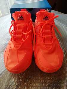 美品　ADIDAS オレンジ CRAZYBYWX　2.0 27.5 cm アディダス　ORANGE メンズシューズ EE6010 タグ付