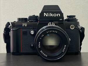【動作未確認 ジャンク扱い】Nikon F3 HP ニコン 一眼レフ フィルムカメラ / NIKKOR 50mm 1:1.4 レンズ