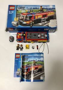 完成品 レゴ LEGO シティ エアポートファイヤートラック 60061