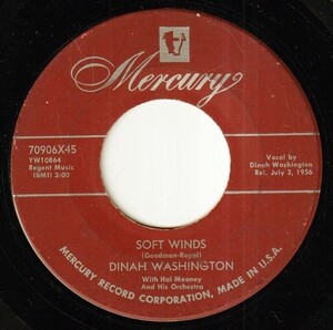 Dinah Washington - Soft Winds / Tears To Burn (A) SF-P130