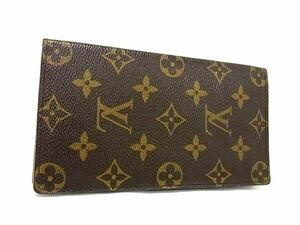 1円 ■美品■ LOUIS VUITTON ヴィトン M61823 モノグラム ポルトバルール カルトクレディ 二つ折り 長財布 ウォレット ブラウン系 AZ4958