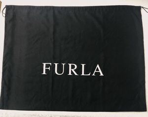 フルラ「FURLA」バッグ保存袋 (3670) 正規品 付属品 内袋 布袋 巾着袋 布製 ブラック 80×60cm 特大サイズ