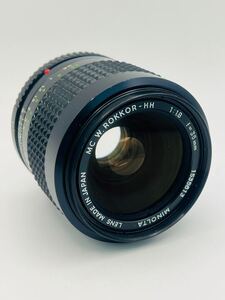 【10907】　★1円スタート　 MINOLTA MC ミノルタ W.ROKKOR-HH 1:1.8 f=35mm カメラレンズ　ロッコール