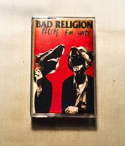 ◆US ORG カセットテープ◆ BAD RELIGION / RECIPE FOR HATE ◆EPITAPH