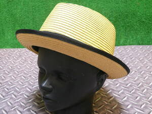 ♪CROPPED HEADS(クロップドヘッズ) サマーHAT（ROGO）◆ベージュ◆SIZE：５８㎝◆新品未使用品