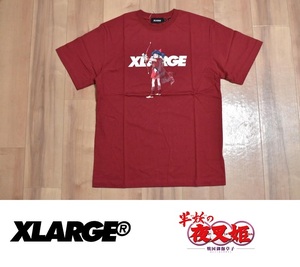 【送料無料】新品 半妖の夜叉姫 × XLARGE もろは Tシャツ M エンジ エクストララージ ★