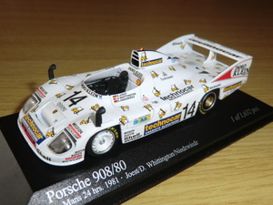 MC 1/43 ポルシェ Porsche 908/80 #14 LM 24h 1981 Joest/Whittington/Niedwiedz