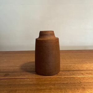 vintage vase Japan 花瓶 アンティーク レトロ 昭和 北欧 デンマーク ミッドセンチュリー 生花 1982年 和作 古美術品 山田 藤原？