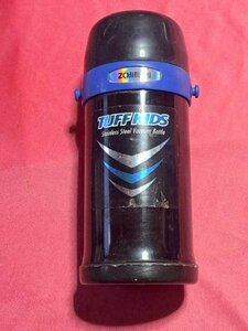 ＵＳＥＤ 象印魔法瓶 TUFF KIDS ０．６L 黒系