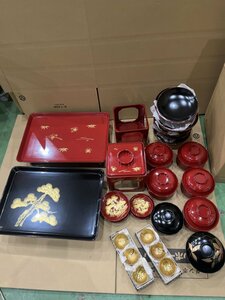 ◆【KO711/118114】漆　漆器　お椀　お盆　酒器　おまとめ売り