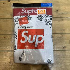 Supreme 22aw Hanes Bandana Boxer Briefs (2-Pack) White Mサイズ シュプリーム ヘインズ ボクサーブリーフ