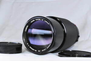 【実用美品】canon NewFD 70-210mm F4　★完動品★ 前後キャップ付