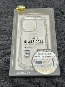 ◆新品未使用品◆GLASSICA Round Premium◆iPhone 14 Pro用 ハイブリッドガラスケース◆オールクリア◆