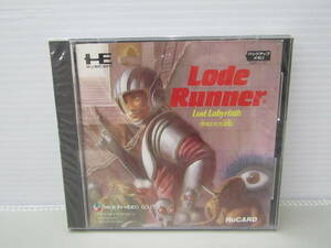 42-Ky15937-60: PCエンジン ロードランナー 失なわれた迷宮 Lode Runner Lost Labyrinth パックインビデオ 未開封品