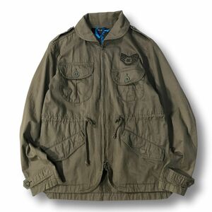 《良品◎》BILLABONG ビラボン★ミリタリーフィールドジャケット*ブルゾンジャケット*カーキ*サイズM(MA7169)◆S60