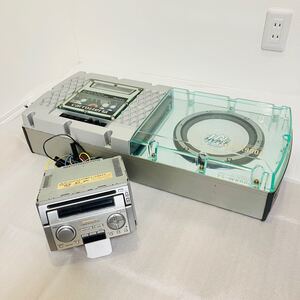 【当時物】カロッツェリアセット アンプ付ウーファー TS-WX900A ストロボ イルミ CDMD ヘッドユニット FH-P9900MD パラパラ ユーロビート