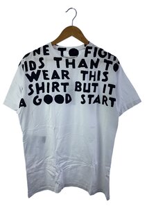 Maison Margiela◆21ss/AIDS TEE/エイズTシャツ/XS/コットン/ホワイト/総柄/S51GC0427 S22816