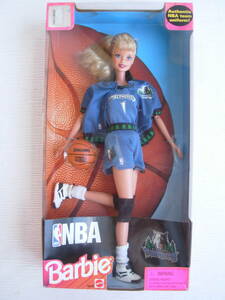 バービー人形 NBA ミネソタ ティンバーウルブズ ① 1998 未開封品 箱損傷大