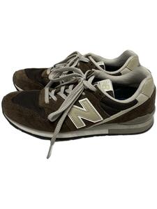 NEW BALANCE◆ローカットスニーカー/24.5cm/BRW/スウェード/CM996SHB