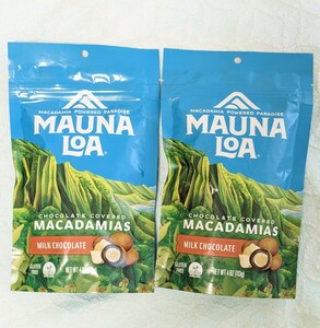 【ハワイ購入】MAUNA LOA マウナロア マカデミアナッツ ミルクチョコレートがけ 2個セット 113g Hawaii お土産 おつまみ チョコがけナッツ