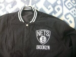 ブルックリン ネッツ リバーシブルジャケット 極美品 2XL Brooklyn Nets NBA Jeff Hamilton製 ジェフハミルトン