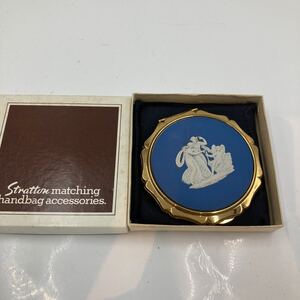 【4046】Wedgwood　Stratton　ウェッジウッド　ストラットン　コンパクト　ミラー　現状品