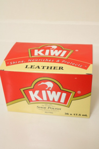 新品３６個セット☆KIWI：油性靴クリーム　丸缶ミニ缶　全色用　ニュートラル　アウトレット品