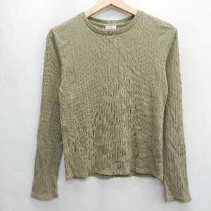 ◇ ⊇ BEAUTY & YOUTH UNITED ARROWS 綿混合 長袖 Tシャツ サイズ 表記なし カーキ系 レディース E