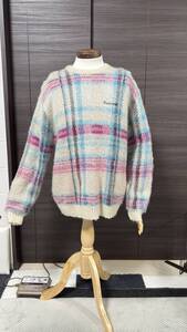 Supreme - Brushed Plaid Sweater　モヘア タータンチェック クルーネックニット セーター マルチカラー