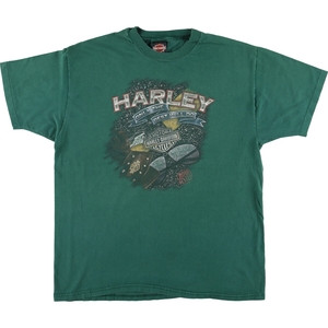 古着 90年代 ハーレーダビッドソン Harley-Davidson モーターサイクル バイクTシャツ USA製 メンズXL ヴィンテージ /eaa454317