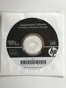 hp Supplemeental Software HP Backup & Recovery Manager