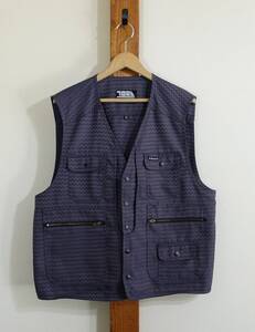 3Lサイズ★寅壱/TORAICHI◇ベスト スナップボタン ヘリンボーン グレー系 ワークウェア 作業服 鳶服 DIY